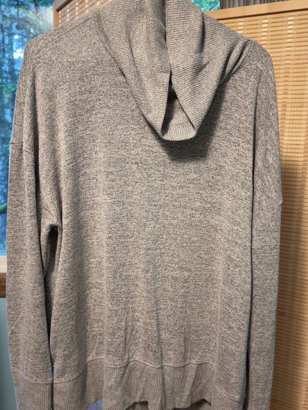 Gray Turtleneck Women’s Sweater - Lightweight Knit